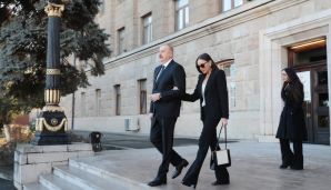Prezident İlham Əliyev, birinci xanım Mehriban Əliyeva və ailə üzvləri Xankəndidə səs veriblər -     VİDEO - FOTO — foto 19