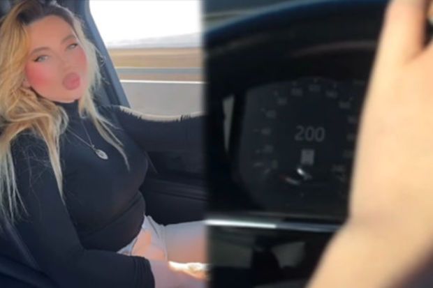 “Range Rover”i 200 km/saat sürətlə idarə edən qadın cəzalandırıldı -     VİDEO