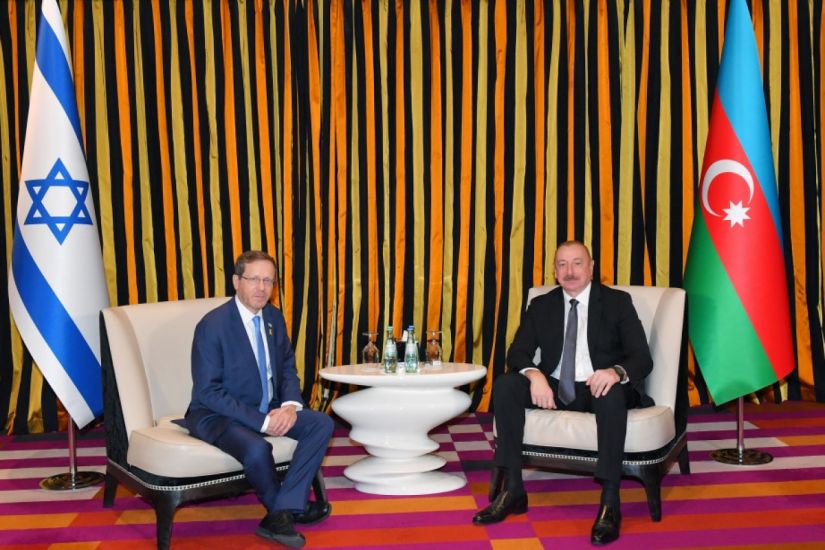 Prezident İlham Əliyevin İsrailin Prezidenti İsxak Hersoqla Münxendə görüşü olub