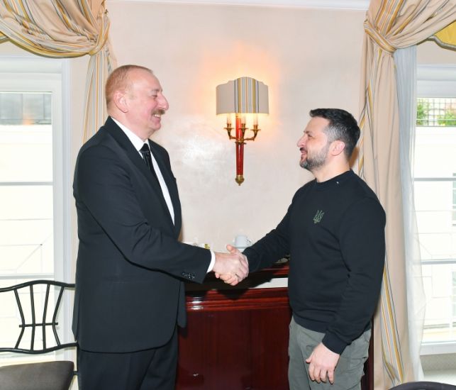 Azərbaycan Prezidenti İlham Əliyev ilə Ukrayna Prezidentinin görüşü olub -   FOTO - YENİLƏNDİ