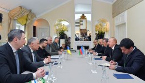 Azərbaycan Prezidenti İlham Əliyev ilə Ukrayna Prezidentinin görüşü olub -   FOTO - YENİLƏNDİ — foto 1