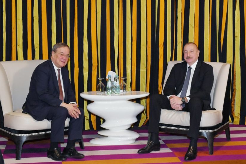 Azərbaycan Prezidenti ilə Bundestaqın üzvü Armin Laşetin Münxendə görüşü olub
