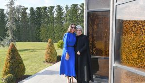 Mehriban Əliyeva Əminə Ərdoğanla görüşdü -   FOTOLAR — foto 6