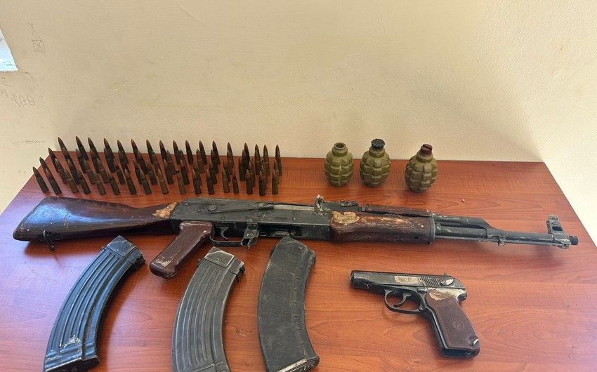 Şabranda silah-sursat tapılıb