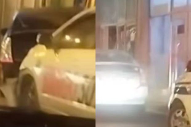 Bakıda “Prius” aptekə çırpıldı -       VİDEO