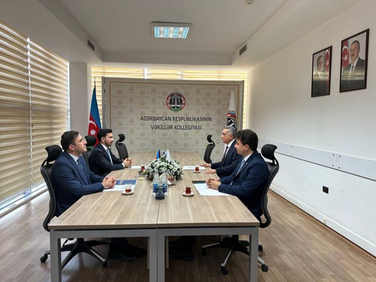 Vəkillər Kollegiyasının sədri üçüncü “Yüksəliş” müsabiqəsinin qalibi ilə görüş keçirib