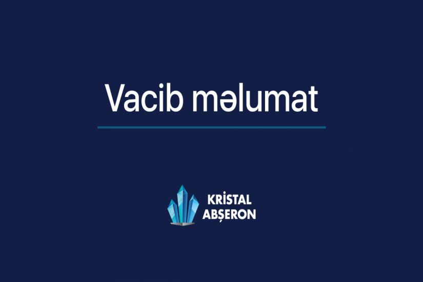 "Kristal Abşeron"dan tikililərinin keyfiyyəti ilə bağlı yayılan xəbərlərə     REAKSİYA