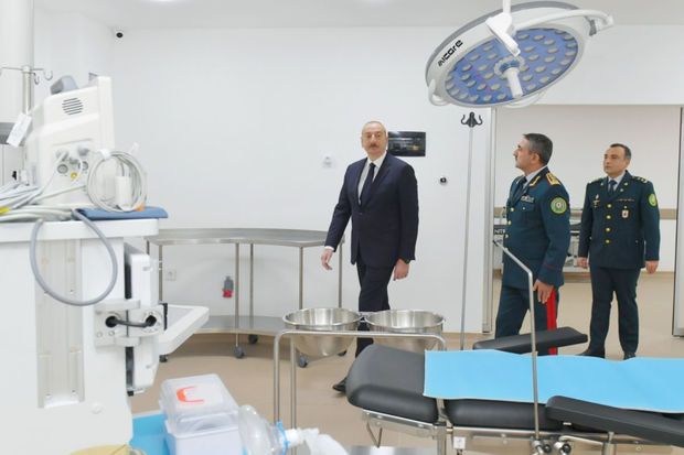 Prezident Bakıda DSX-nın yeni hərbi hospital kompleksinin açılışında iştirak etdi -   FOTO - YENİLƏNDİ