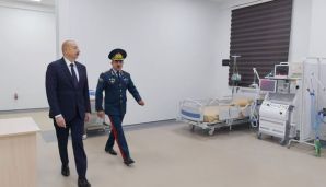 Prezident Bakıda DSX-nın yeni hərbi hospital kompleksinin açılışında iştirak etdi -   FOTO - YENİLƏNDİ — foto 3