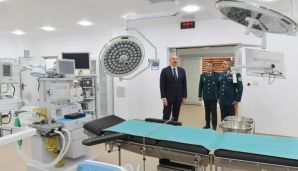 Prezident Bakıda DSX-nın yeni hərbi hospital kompleksinin açılışında iştirak etdi -   FOTO - YENİLƏNDİ — foto 4