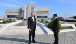 Prezident İlham Əliyev Neftçala rayonuna səfər edib -   FOTO — foto 1