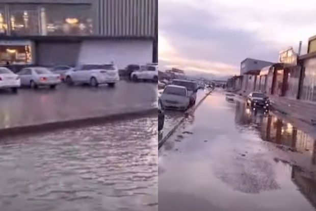 “Sədərək” Ticarət Mərkəzini su basıb -     VİDEO