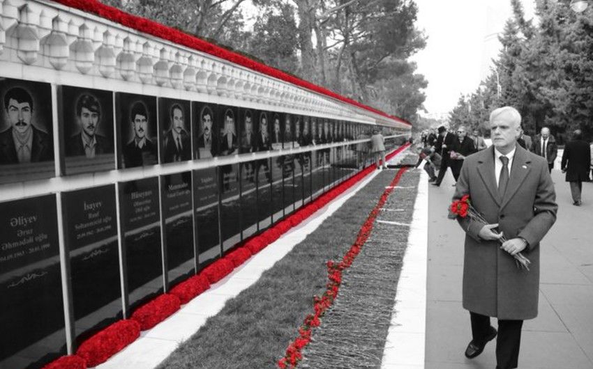 ABŞ səfiri 20 Yanvar faciəsinin 34-cü ildönümü ilə əlaqədar Azərbaycana başsağlığı verdi