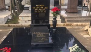 Qənirə Paşayevanın məzarı -       FOTO — foto 1