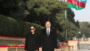 Prezident və birinci xanım Şəhidlər xiyabanını ziyarət edib -         YENİLƏNDİ — foto 5