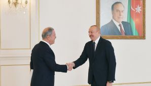 Prezident İlham Əliyev Hulusi Akarı qəbul etdi -   FOTO - YENİLƏNDİ — foto 2