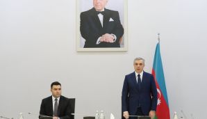 Prezident Administrasiyasının rəhbəri Dənizkənarı Bulvar İdarəsinin yeni sədrini kollektivə təqdim etdi — foto 1