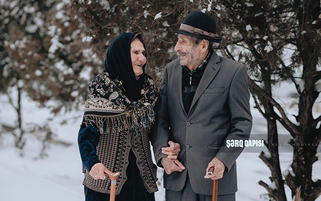 Azərbaycanda örnək ailə:     75 ildir evlidirlər... - FOTO
