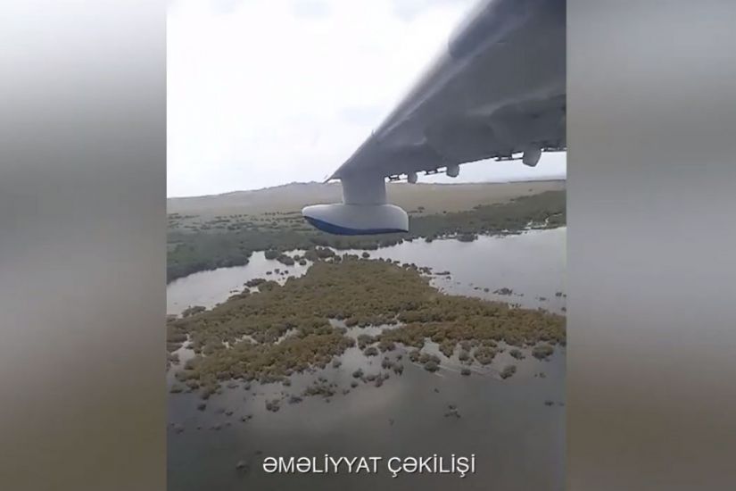Batdığı ehtimal olunan şəxsin axtarışlarına amfibiya təyyarəsi cəlb olunub -     VİDEO