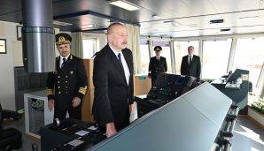 Prezident İlham Əliyev “Zəngilan” tankerinin istismara verilməsi mərasimində iştirak etdi -   FOTO - YENİLƏNDİ — foto 10