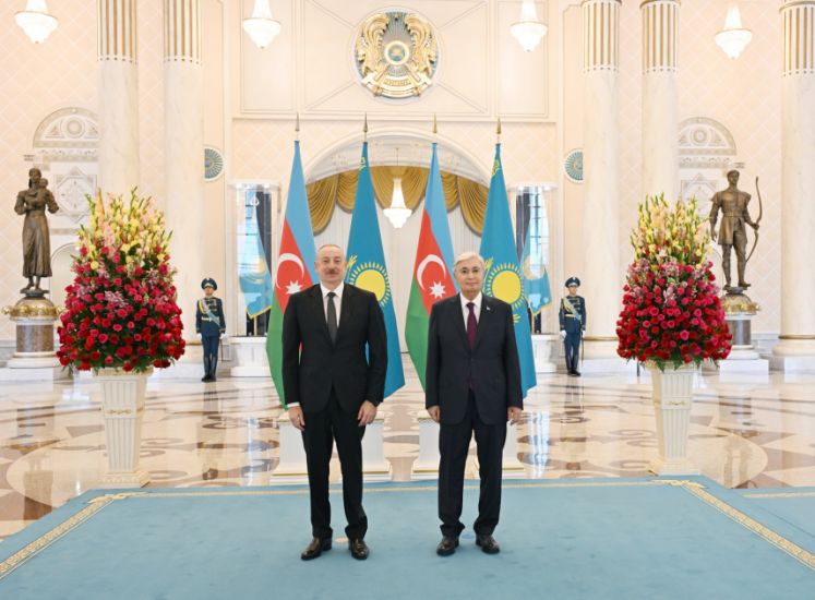 Astanada Azərbaycan və Qazaxıstan prezidentlərinin görüşü olub -     FOTO - YENİLƏNDİ - 2