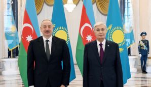 Astanada Azərbaycan və Qazaxıstan prezidentlərinin görüşü olub -     FOTO - YENİLƏNDİ - 2 — foto 1