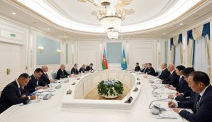 Astanada Azərbaycan və Qazaxıstan prezidentlərinin görüşü olub -     FOTO - YENİLƏNDİ - 2 — foto 2