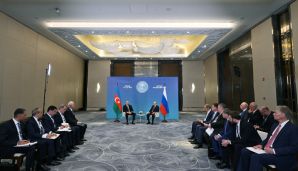 Astanada Azərbaycan Prezidenti İlham Əliyevin Rusiya Prezidenti Vladimir Putin ilə görüşü keçirilib -     FOTO - VİDEO - YENİLƏNDİ - 2 — foto 5