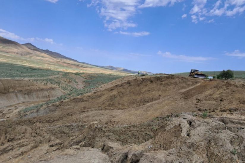 Bakı-Şamaxı yolundakı sürüşmə sahəsində çatlar yaranıb, proses aktiv fazadadır
