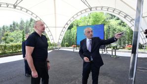 Prezident İlham Əliyev Şuşa sutəmizləyici qurğular kompleksinin açılışında iştirak edib  -     FOTO - YENİLƏNDİ — foto 1