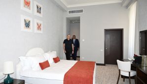 Prezident İlham Əliyev Xankəndidə əsaslı təmir və bərpadan sonra “Palace” hotelinin açılışında iştirak edib -   FOTO - YENİLƏNDİ — foto 3