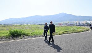Prezident İlham Əliyev Xocalı hava limanında olub -   FOTO - YENİLƏNDİ — foto 2