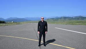 Prezident İlham Əliyev Xocalı hava limanında olub -   FOTO - YENİLƏNDİ — foto 7