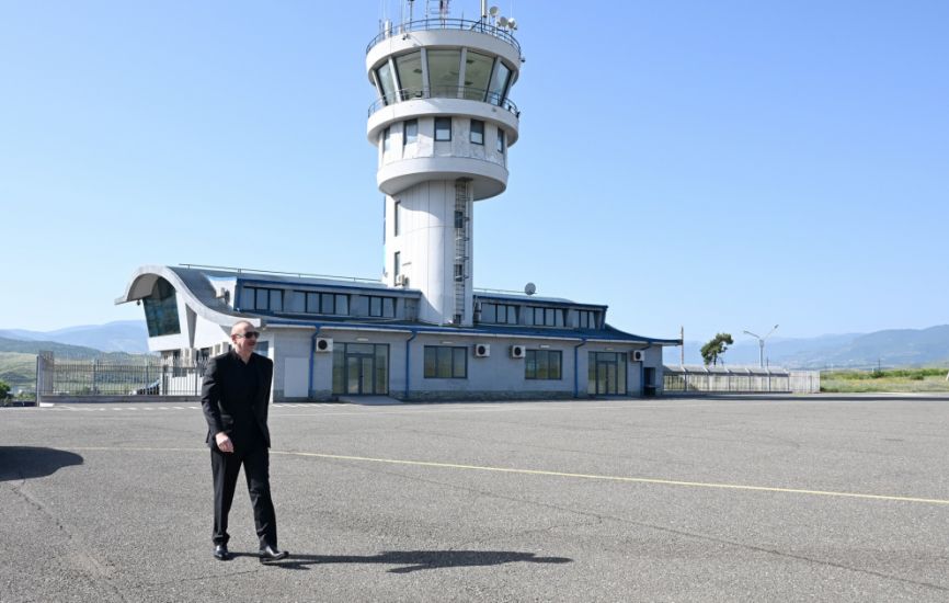 Prezident İlham Əliyev Xocalı hava limanında olub -   FOTO - YENİLƏNDİ