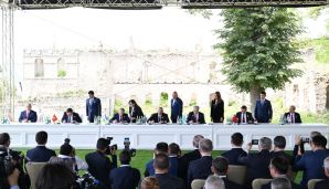 Şuşada Türk Dövlətləri Təşkilatının Dövlət başçılarının qeyri-rəsmi Zirvə görüşündə Qarabağ Bəyannaməsi imzalanıb -     FOTO - YENİLƏNDİ — foto 2