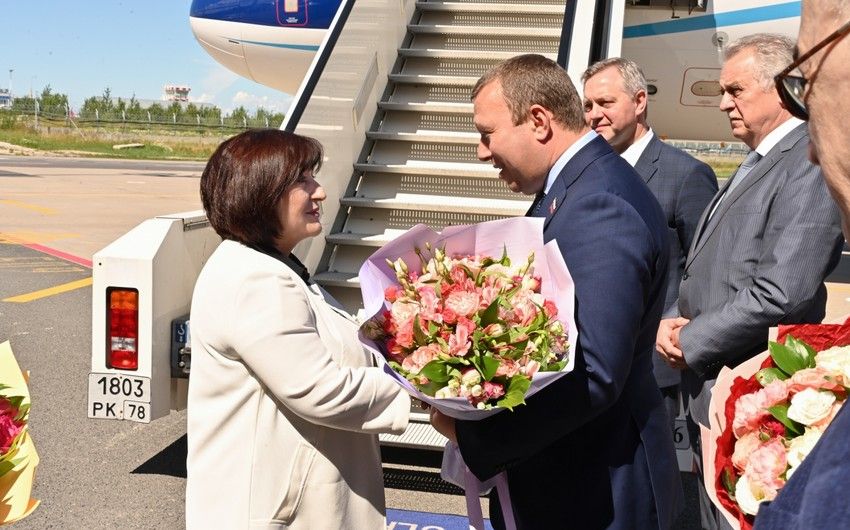VI çağırış Milli Məclisin sədri Sahibə Qafarova Rusiyaya gedib