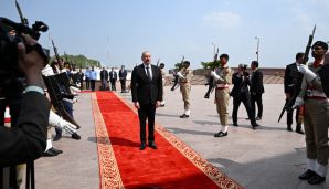 Prezident İlham Əliyev İslamabadda milli abidəni ziyarət edib -   YENİLƏNDİ — foto 5