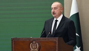 Prezident İlham Əliyev və Baş nazir Məhəmməd Şahbaz Şərif mətbuata bəyanatlarla çıxış ediblər -   FOTO — foto 4