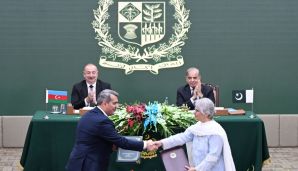 İslamabadda Azərbaycan ilə Pakistan arasında imzalanmış sənədlərin mübadiləsi mərasimi olub -     FOTO — foto 11