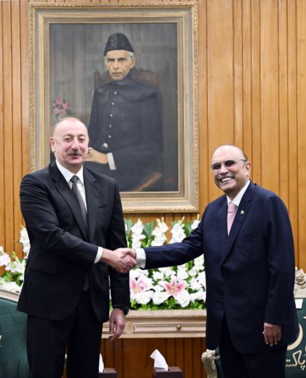 Azərbaycan Prezidenti İlham Əliyevin Pakistan Prezidenti Asif Əli Zərdari ilə geniş tərkibdə görüşü olub -   YENİLƏNDİ - 2