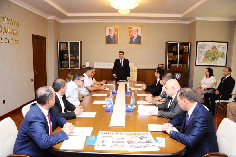 Naftalanda mətbuat nümayəndələri ilə görüş keçirilib -     FOTOLAR