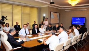 Naftalanda mətbuat nümayəndələri ilə görüş keçirilib -     FOTOLAR — foto 2