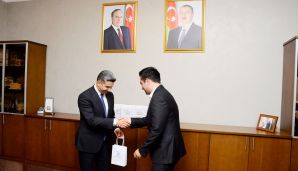 Naftalanda mətbuat nümayəndələri ilə görüş keçirilib -     FOTOLAR — foto 10