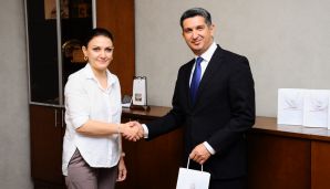 Naftalanda mətbuat nümayəndələri ilə görüş keçirilib -     FOTOLAR — foto 13