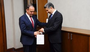 Naftalanda mətbuat nümayəndələri ilə görüş keçirilib -     FOTOLAR — foto 17