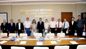 Naftalanda mətbuat nümayəndələri ilə görüş keçirilib -     FOTOLAR — foto 23