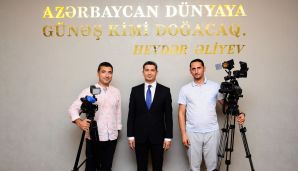 Naftalanda mətbuat nümayəndələri ilə görüş keçirilib -     FOTOLAR — foto 24
