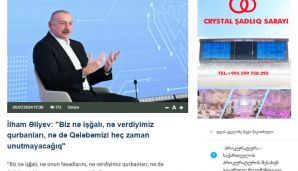 Gürcüstan mediası Prezident İlham Əliyevin Şuşa mediaforumundakı çıxışını geniş işıqlandırıb — foto 1