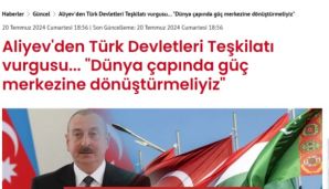 Türkiyə mediası Prezident İlham Əliyevin Şuşa mediaforumundakı çıxışını geniş işıqlandırdı -       FOTO — foto 7