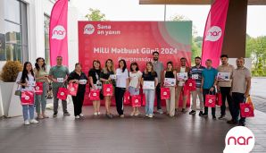 “Nar” Milli Mətbuat Günü münasibətilə media nümayəndələrini bir araya toplayıb -     FOTOLAR — foto 1